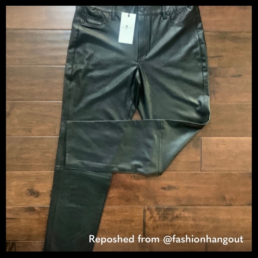 - 7for All Mankind faux leather leggings